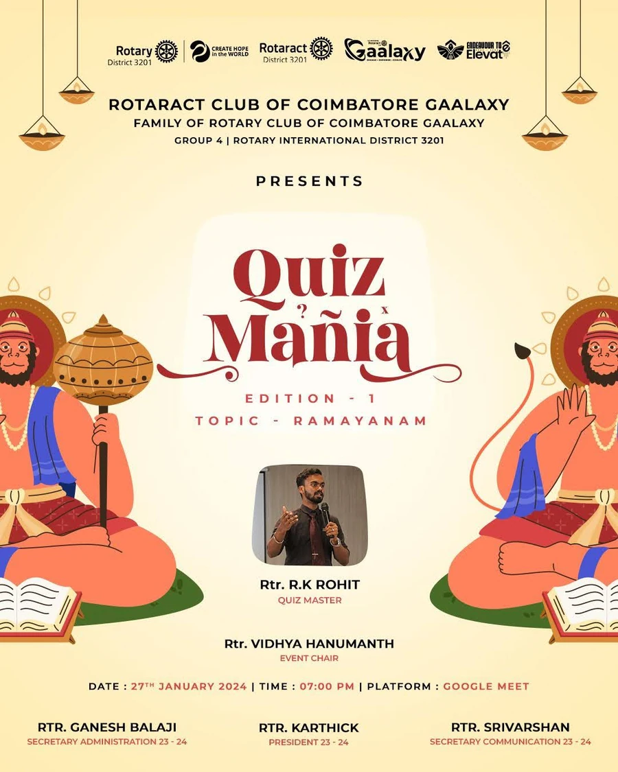 Quiz Mania 2024 event poster